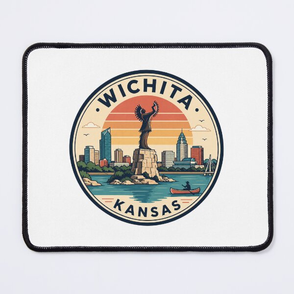 Item preview, Wichita Kansas: Canoe Riverfront, Keeper of the Plains designed and sold by CircinusStore.