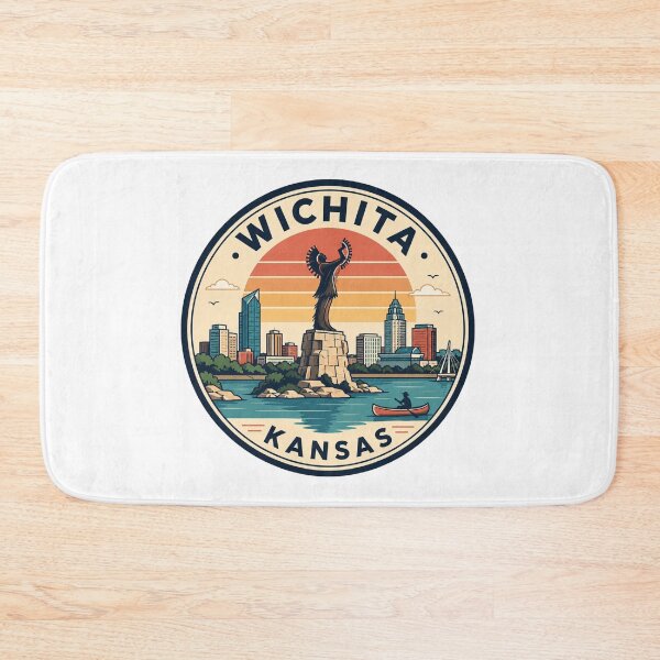 Item preview, Wichita Kansas: Canoe Riverfront, Keeper of the Plains designed and sold by CircinusStore.
