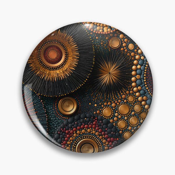 Item preview, Aboriginal Inspired Dot Art - Luxurious Circles Pattern designed and sold by GrinGalore.