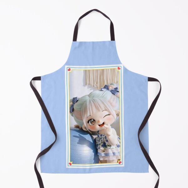 Item preview, Kawaii Chibi Girl with Pastel Buns and Finger Heart designed and sold by Nicole_83.