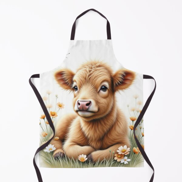 Item preview, Rustic Whimsy: Fluffy Highland Calf Canvas Art designed and sold by CodellCreations.