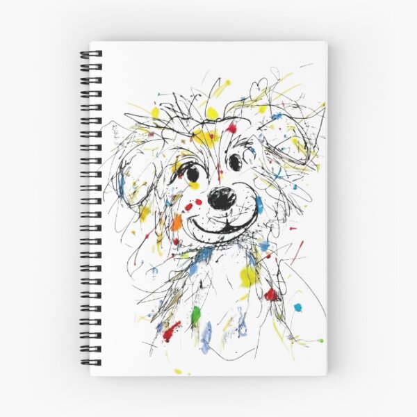 Item preview, Abstract Dog Collage – Color Splash Sketch Tee designed and sold by Artify24.