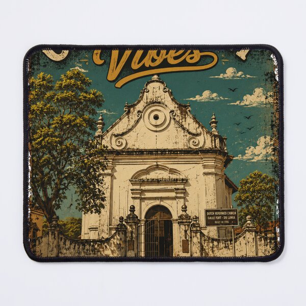 Item preview, "Galle Fort Vibes" Dutch Reformed Church (Groote Kerk) designed and sold by GooniSL.