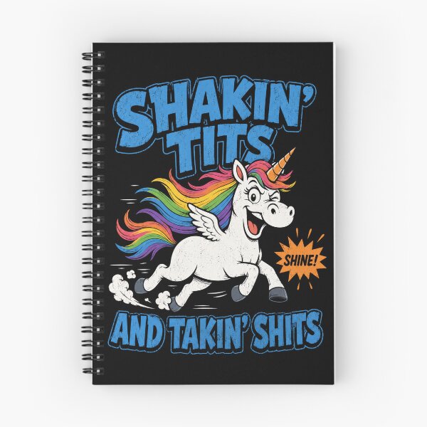 Item preview, Shakin’ Tits And Takin’ Shits Funny Unicorn designed and sold by MakmurMpxgo.