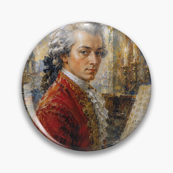 Item preview, Wolfgang Mozart, Austrian composer painting. designed and sold by GalleryKauffeld.