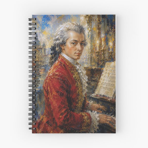 Item preview, Wolfgang Mozart, Austrian composer painting. designed and sold by GalleryKauffeld.