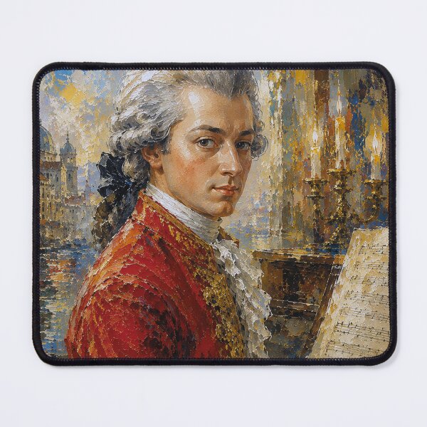 Item preview, Wolfgang Mozart, Austrian composer painting. designed and sold by GalleryKauffeld.