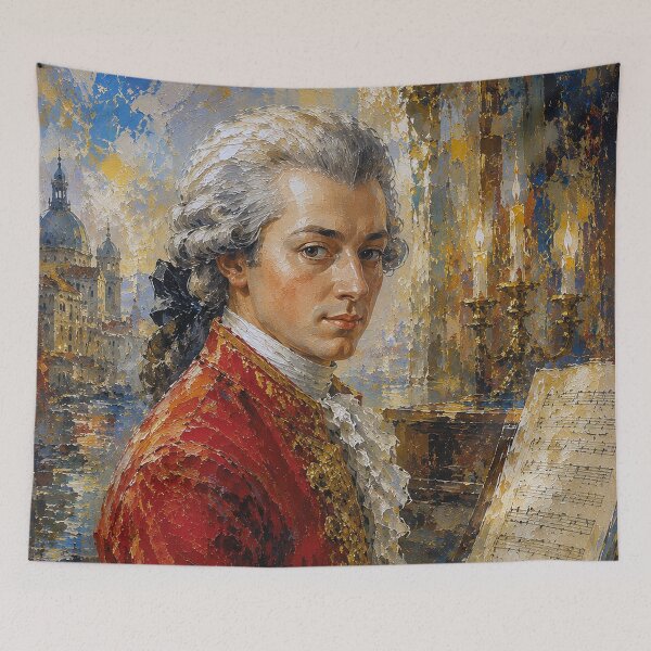 Artikelvorschau, Wolfgang Mozart, österreichischer Komponist und Maler. entworfen und verkauft von GalleryKauffeld.