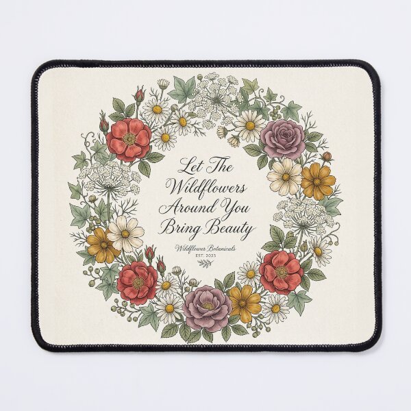 Item preview, Wildflower Wreath Shirt – Vintage Botanical Beauty Quote Watercolor Floral Tee designed and sold by DmaarGroup.