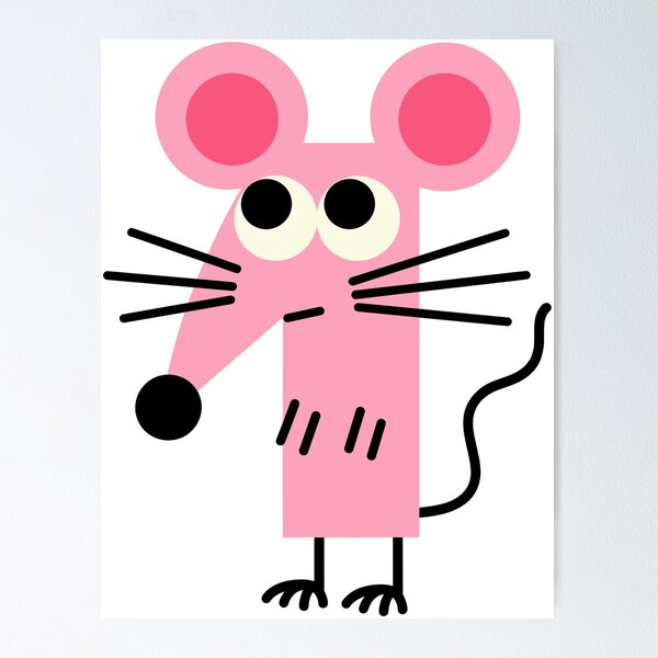 Aperçu de l'œuvre L'unique et incomparable souris rose créée et vendue par Phoebeicklem.