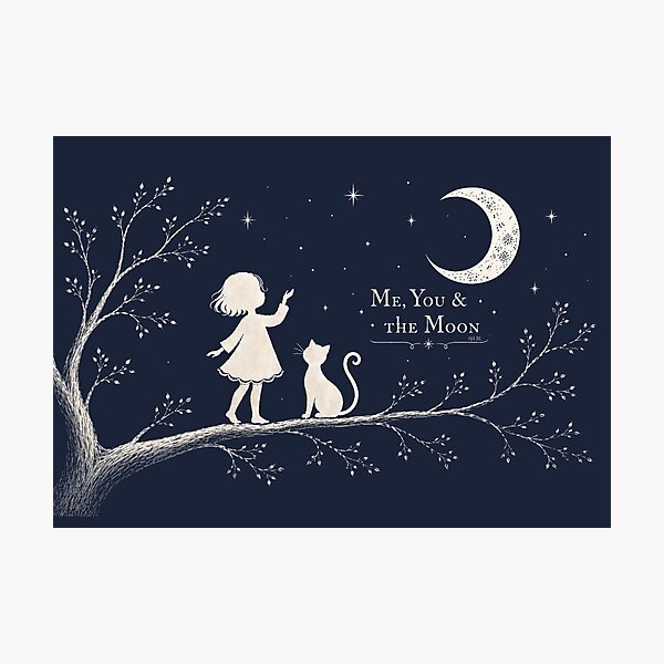 Item preview, Me, You & The Moon – Moonlit Friendship designed and sold by lbl-shop.
