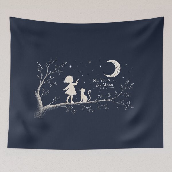 Item preview, Me, You & The Moon – Moonlit Friendship designed and sold by lbl-shop.