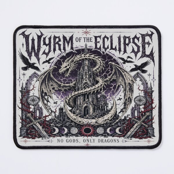 Item preview, Gothic Dragon Cathedral Eclipse Dark Fantasy Art designed and sold by InkspirationGraphics.