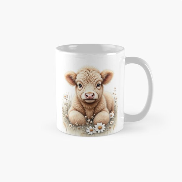 Item preview, Rustic Whimsy: Fluffy Highland Calf Canvas Art designed and sold by CodellCreations.