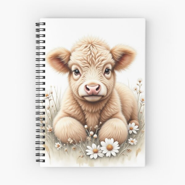 Item preview, Rustic Whimsy: Fluffy Highland Calf Canvas Art designed and sold by CodellCreations.
