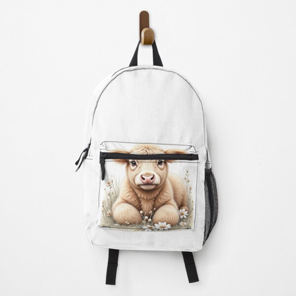 Item preview, Rustic Whimsy: Fluffy Highland Calf Canvas Art designed and sold by CodellCreations.