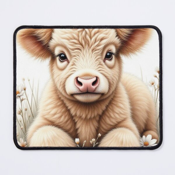 Item preview, Rustic Whimsy: Fluffy Highland Calf Canvas Art designed and sold by CodellCreations.