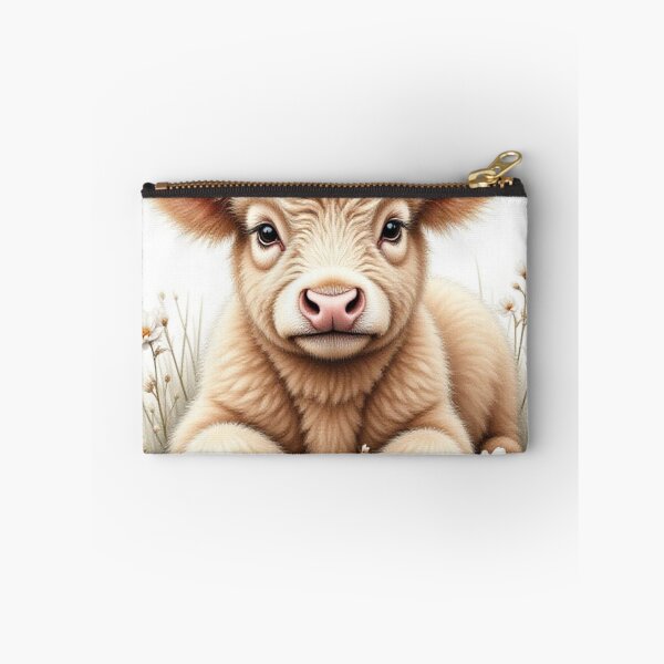 Item preview, Rustic Whimsy: Fluffy Highland Calf Canvas Art designed and sold by CodellCreations.
