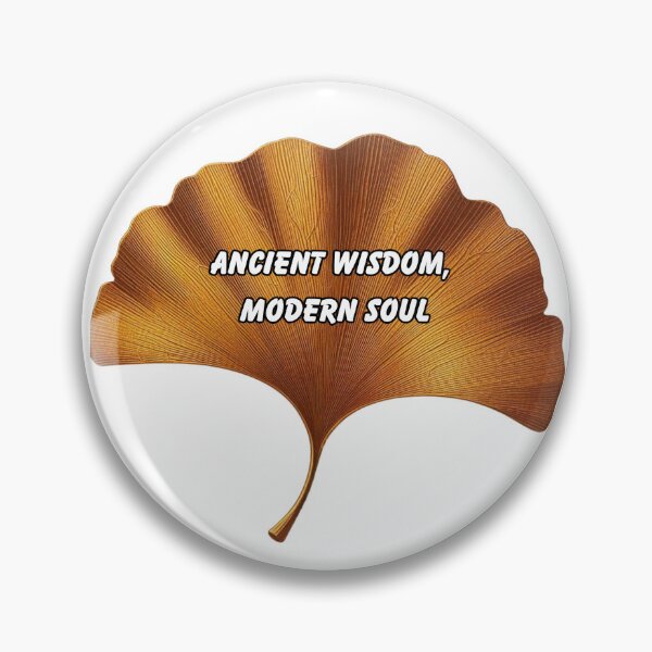 Item preview, Ancient Wisdom Modern Soul Ginkgo Leaf Sticker – Botanical Zen Inspiration, Nature Aesthetic, Motivational Vinyl Decal designed and sold by Pandey14.