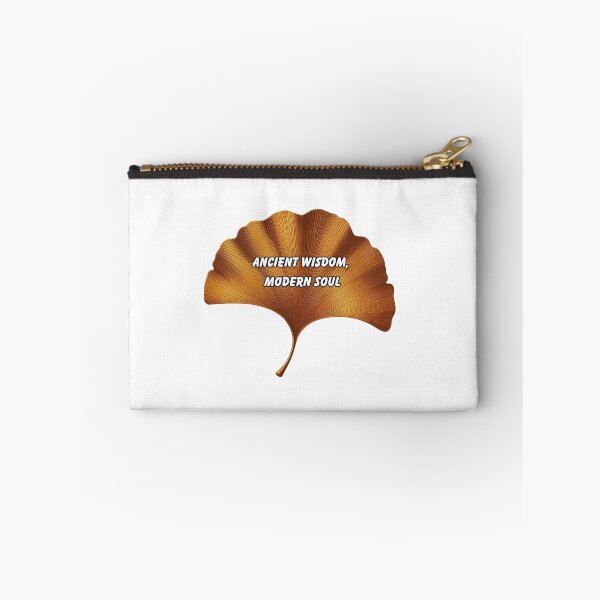 Item preview, Ancient Wisdom Modern Soul Ginkgo Leaf Sticker – Botanical Zen Inspiration, Nature Aesthetic, Motivational Vinyl Decal designed and sold by Pandey14.