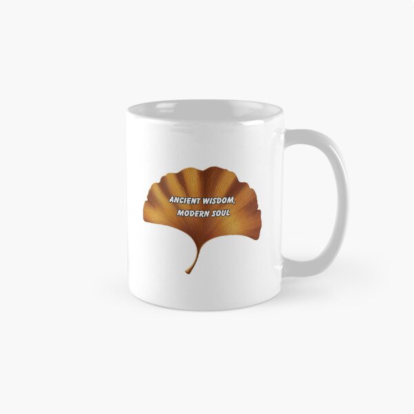 Item preview, Ancient Wisdom Modern Soul Ginkgo Leaf Sticker – Botanical Zen Inspiration, Nature Aesthetic, Motivational Vinyl Decal designed and sold by Pandey14.