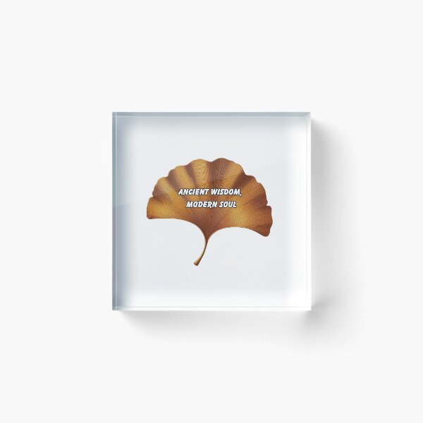 Item preview, Ancient Wisdom Modern Soul Ginkgo Leaf Sticker – Botanical Zen Inspiration, Nature Aesthetic, Motivational Vinyl Decal designed and sold by Pandey14.