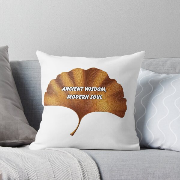 Item preview, Ancient Wisdom Modern Soul Ginkgo Leaf Sticker – Botanical Zen Inspiration, Nature Aesthetic, Motivational Vinyl Decal designed and sold by Pandey14.