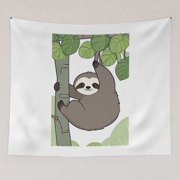 Item preview, Illustration - Sloth, Peaceful and Relaxed Atmosphere designed and sold by AnimeShin.