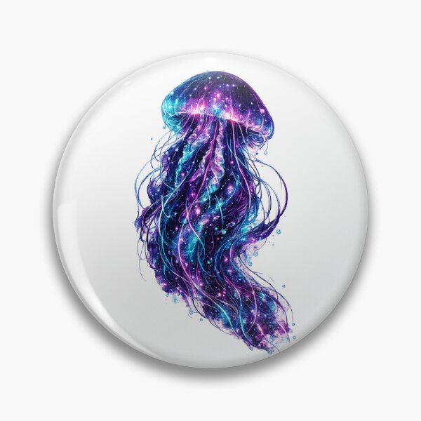 Item preview, Cosmic Jellyfish | Neon Galaxy Ocean | Surreal Bioluminescent Fantasy Art designed and sold by JA-1994.