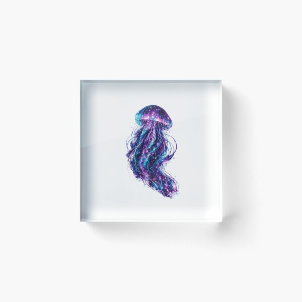 Item preview, Cosmic Jellyfish | Neon Galaxy Ocean | Surreal Bioluminescent Fantasy Art designed and sold by JA-1994.