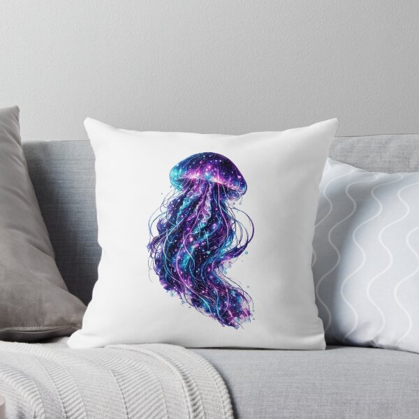 Item preview, Cosmic Jellyfish | Neon Galaxy Ocean | Surreal Bioluminescent Fantasy Art designed and sold by JA-1994.