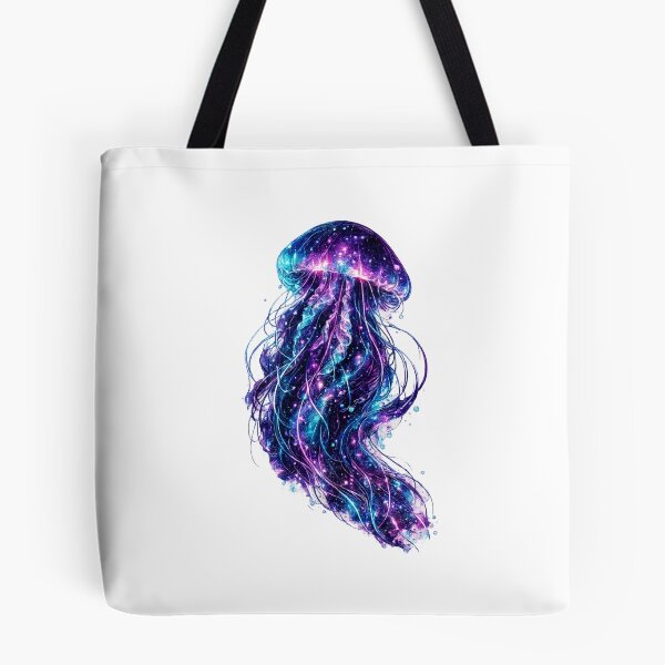 Item preview, Cosmic Jellyfish | Neon Galaxy Ocean | Surreal Bioluminescent Fantasy Art designed and sold by JA-1994.
