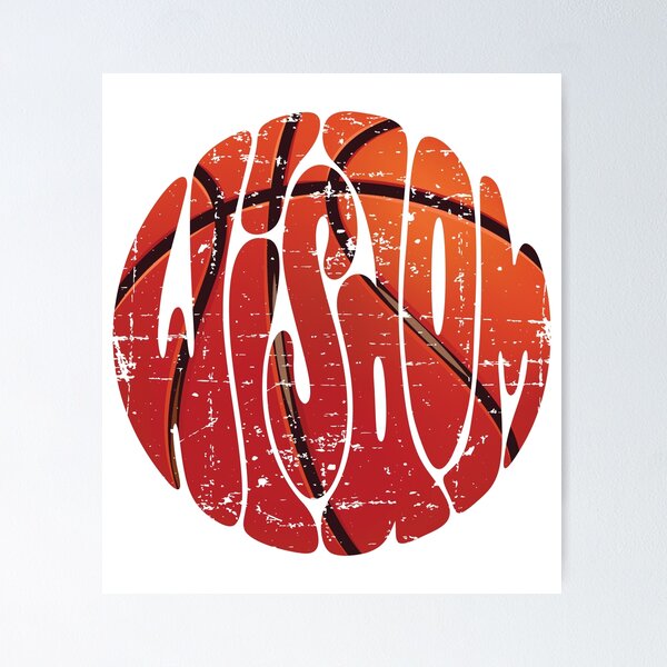 Item preview, Wisdom Basketball Old Style | Retro Basketball Typography Design | Old School Sports Ball Graphic designed and sold by Yodypee.