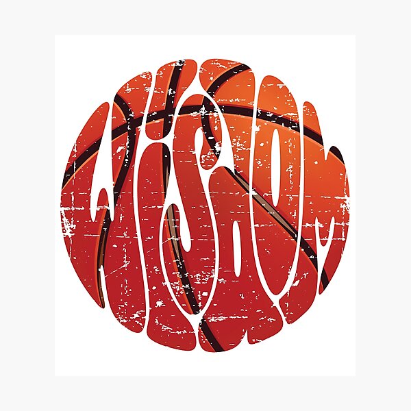 Item preview, Wisdom Basketball Old Style | Retro Basketball Typography Design | Old School Sports Ball Graphic designed and sold by Yodypee.