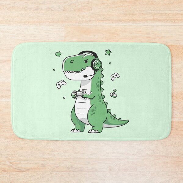 Item preview, Cute Gamer T-Rex Dinosaur Playing Video Games designed and sold by Amir Faysal.