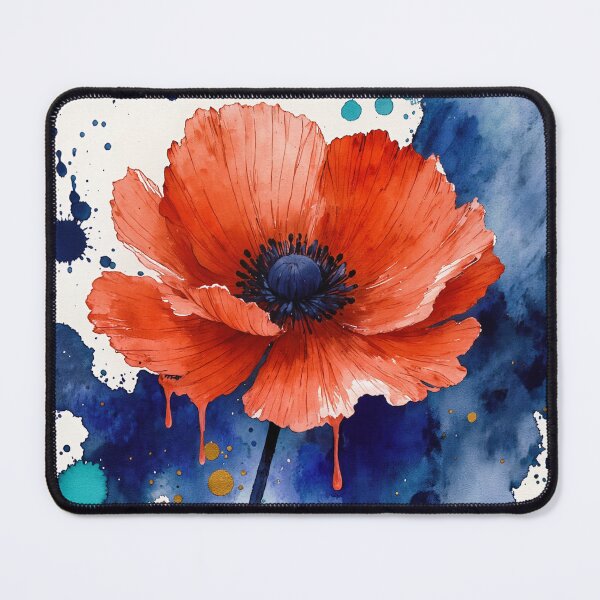 Item preview, Modern Watercolor Red Poppy - Botanical Floral Art Print designed and sold by Darlin8888.