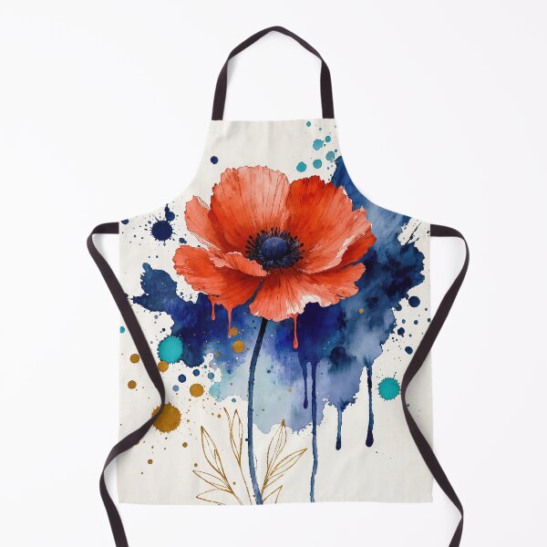 Item preview, Modern Watercolor Red Poppy - Botanical Floral Art Print designed and sold by Darlin8888.
