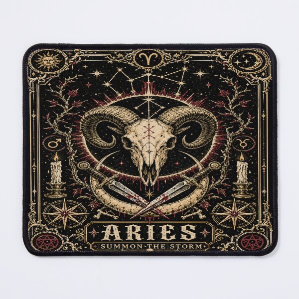 Item preview, Aries Gothic Zodiac Dark Celestial Sigil designed and sold by InkspirationGraphics.