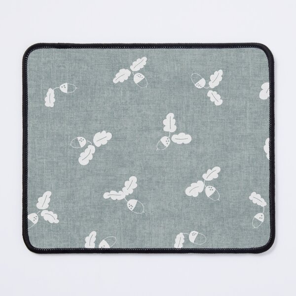 Item preview, minimal tossed acorn oak leaves scandinavian japandi autumn Sea Mist Blue designed and sold by RenattaZare.
