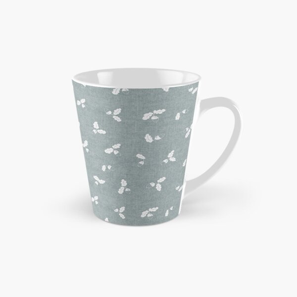 Item preview, minimal tossed acorn oak leaves scandinavian japandi autumn Sea Mist Blue designed and sold by RenattaZare.