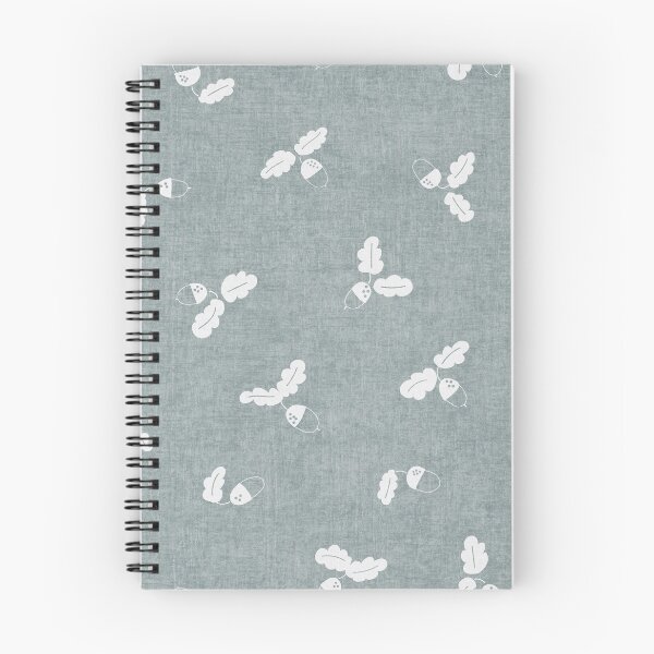 Item preview, minimal tossed acorn oak leaves scandinavian japandi autumn Sea Mist Blue designed and sold by RenattaZare.