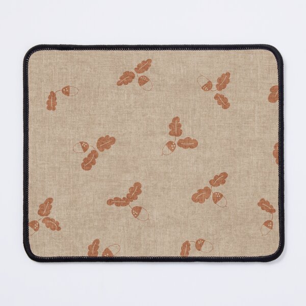Item preview, minimal tossed acorn oak leaves scandinavian japandi autumn Terracotta Cooper Taupe designed and sold by RenattaZare.