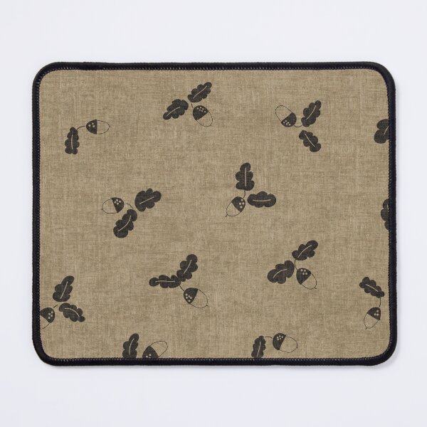 Item preview, minimal tossed acorn oak leaves scandinavian japandi autumn Wheat & Charcoal designed and sold by RenattaZare.