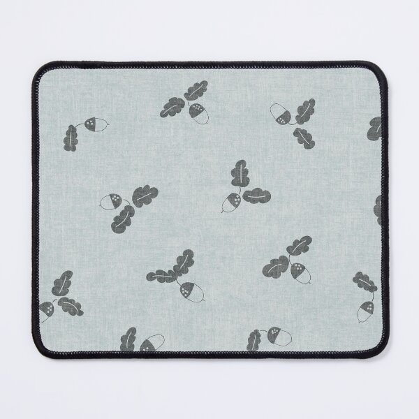 Item preview, minimal tossed acorn oak leaves scandinavian japandi autumn winter sky blue grey designed and sold by RenattaZare.