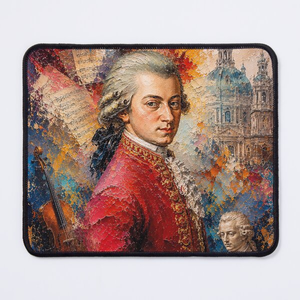 Item preview, Wolfgang Mozart, Austrian composer painting. designed and sold by GalleryKauffeld.