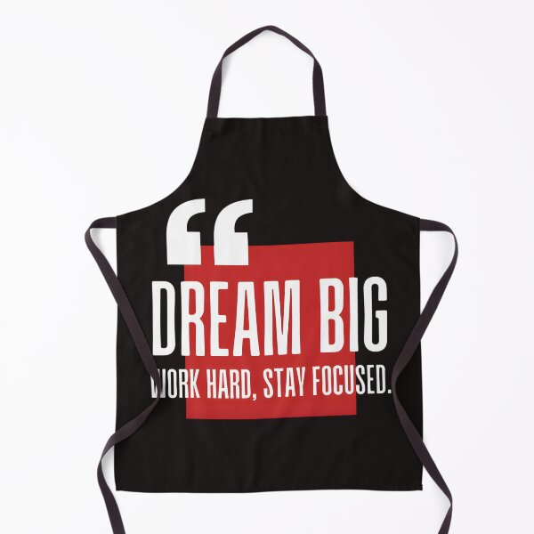 Item preview, Dream Big Work Hard Stay Focused Motivational Quote Art designed and sold by ThunderRed.