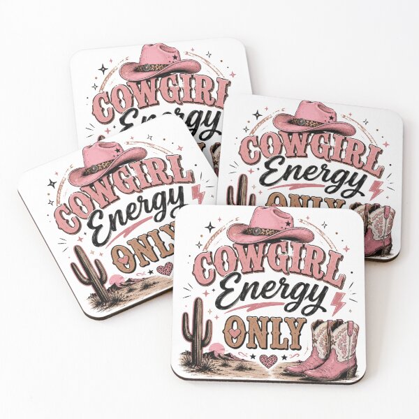 Item preview, Cowgirl Energy Only Pink Western Design – Cute Retro Cowgirl Aesthetic T-Shirt & Sticker designed and sold by Artimax-Studio.