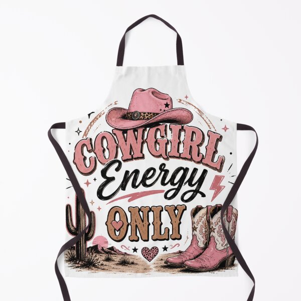 Item preview, Cowgirl Energy Only Pink Western Design – Cute Retro Cowgirl Aesthetic T-Shirt & Sticker designed and sold by Artimax-Studio.
