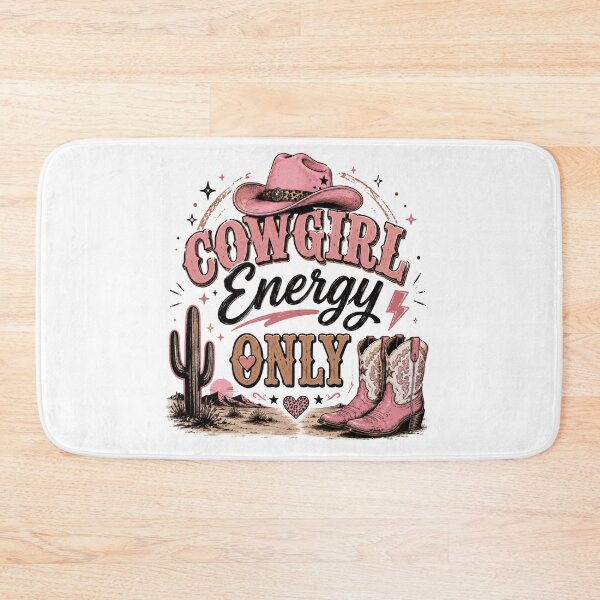 Item preview, Cowgirl Energy Only Pink Western Design – Cute Retro Cowgirl Aesthetic T-Shirt & Sticker designed and sold by Artimax-Studio.