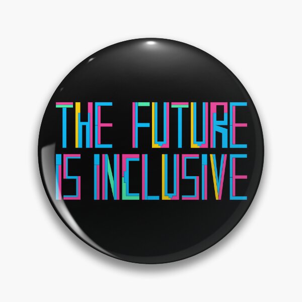 Item preview, The Future is Inclusive Pride Rainbow Text designed and sold by Stickersmall.
